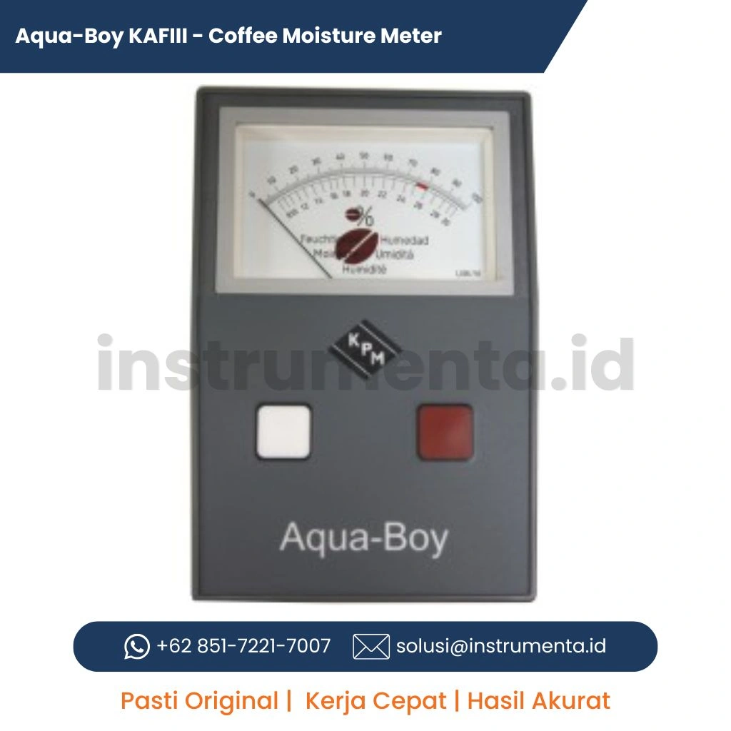 Distributor Aqua-Boy KAFIII Coffee Moisture Meter Alat Ukur Kadar Air Biji Kopi Digital Portable untuk Quality Control